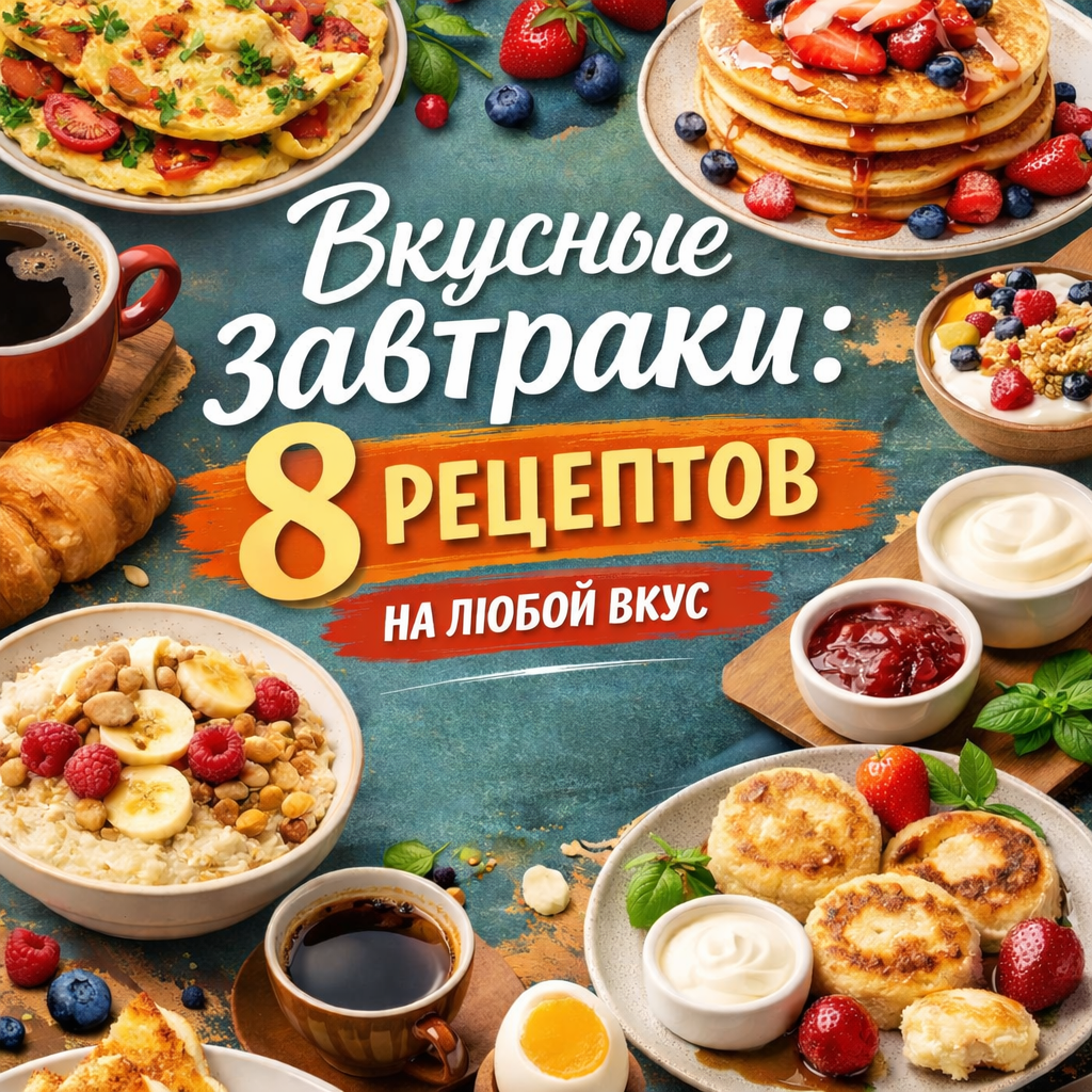 Завтраки для любого настроения: восемь вкусных идей
