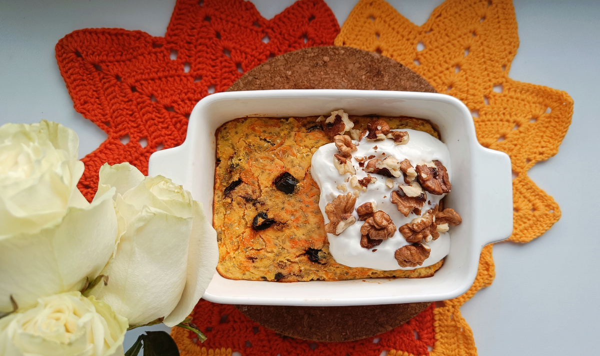 Творожная запеканка с тыквой и кокосом: вкусное и полезное лакомство без сахара