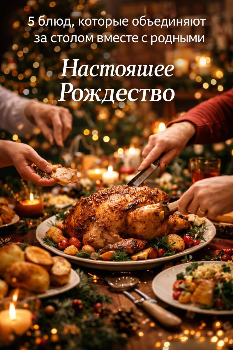 Как рождественские блюда собирают семью за общим столом