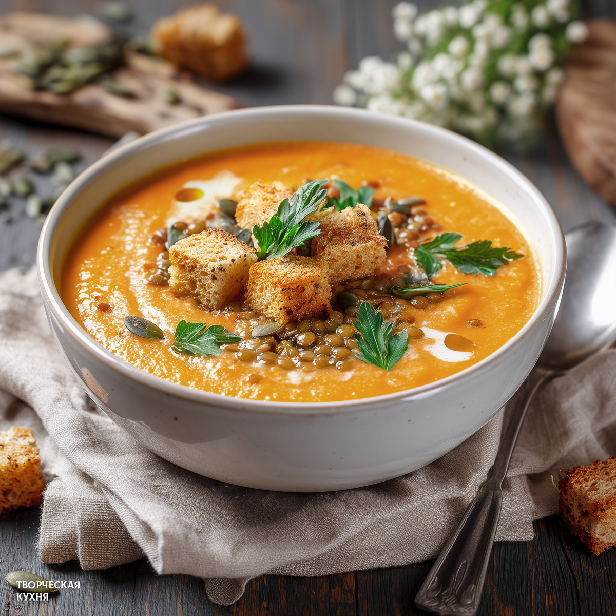 Нежный суп-пюре из запечённых перцев, который покорит ваше сердце