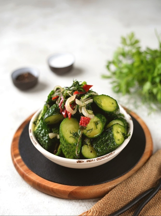 Уникальные малосольные огурцы без воды