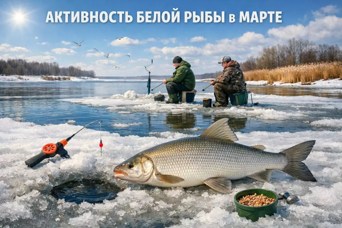 Март: время пробуждения белой рыбы и активной рыбалки