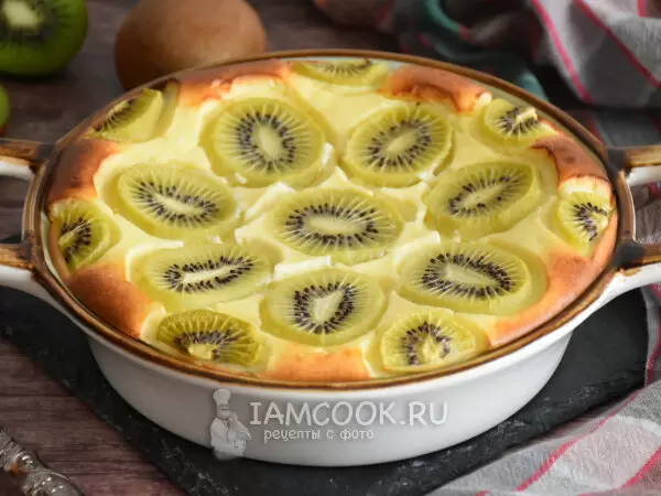 Нежная творожная запеканка с киви: идеальное сочетание вкусов