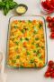 Запеканка с лососем и овощами