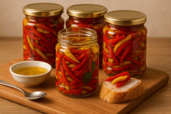 Чили, маринованный в оливковом масле — ваш новый фаворит в кулинарии