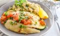 Восхитительная запечённая рыба с овощами и рисом